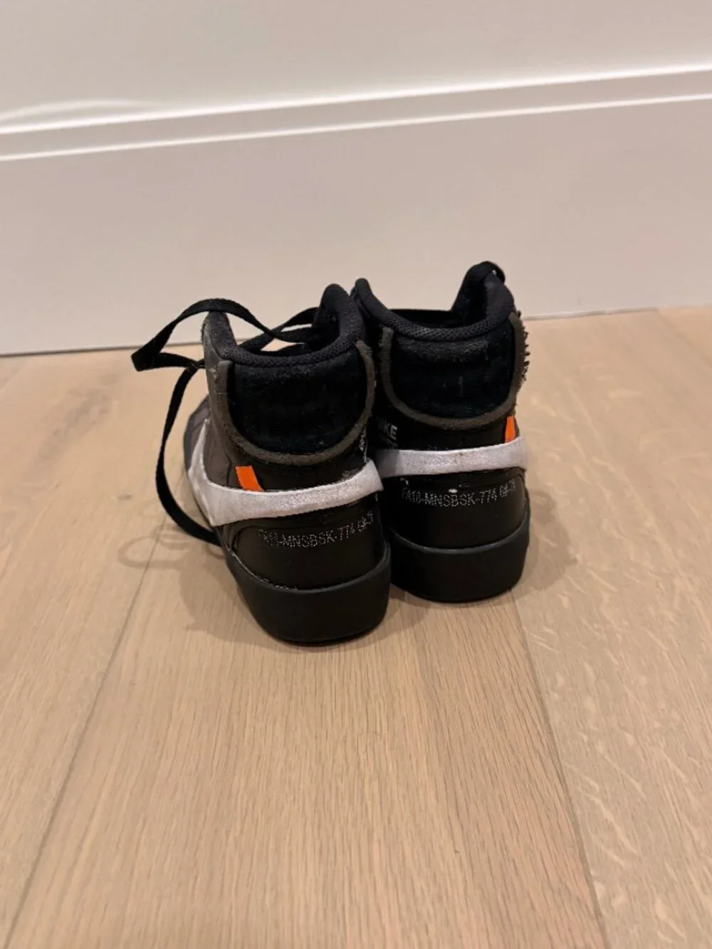 Off-White x Nike Blazer Mid Grim Reaper Sneakers, Black